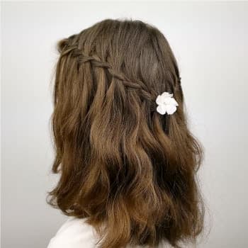 Trenza en cascada, sencillo, rápido y elegante