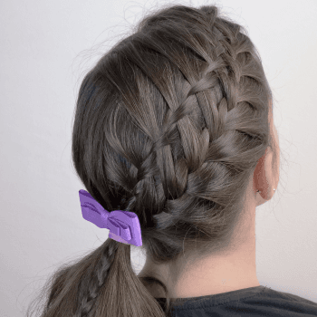 Trenza de Cascada con francesa, buena combinación