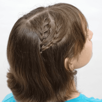 Peinado sencillo para cabello corto y flequillo