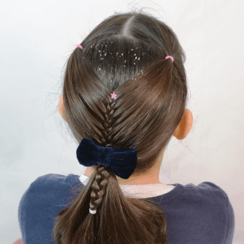 Peinado fácil para niñas con trenza esqueleto