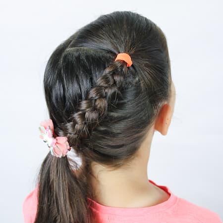 Peinado de 5 minutos con trenza en relieve