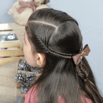 Peinado de fiesta con trenza espiga