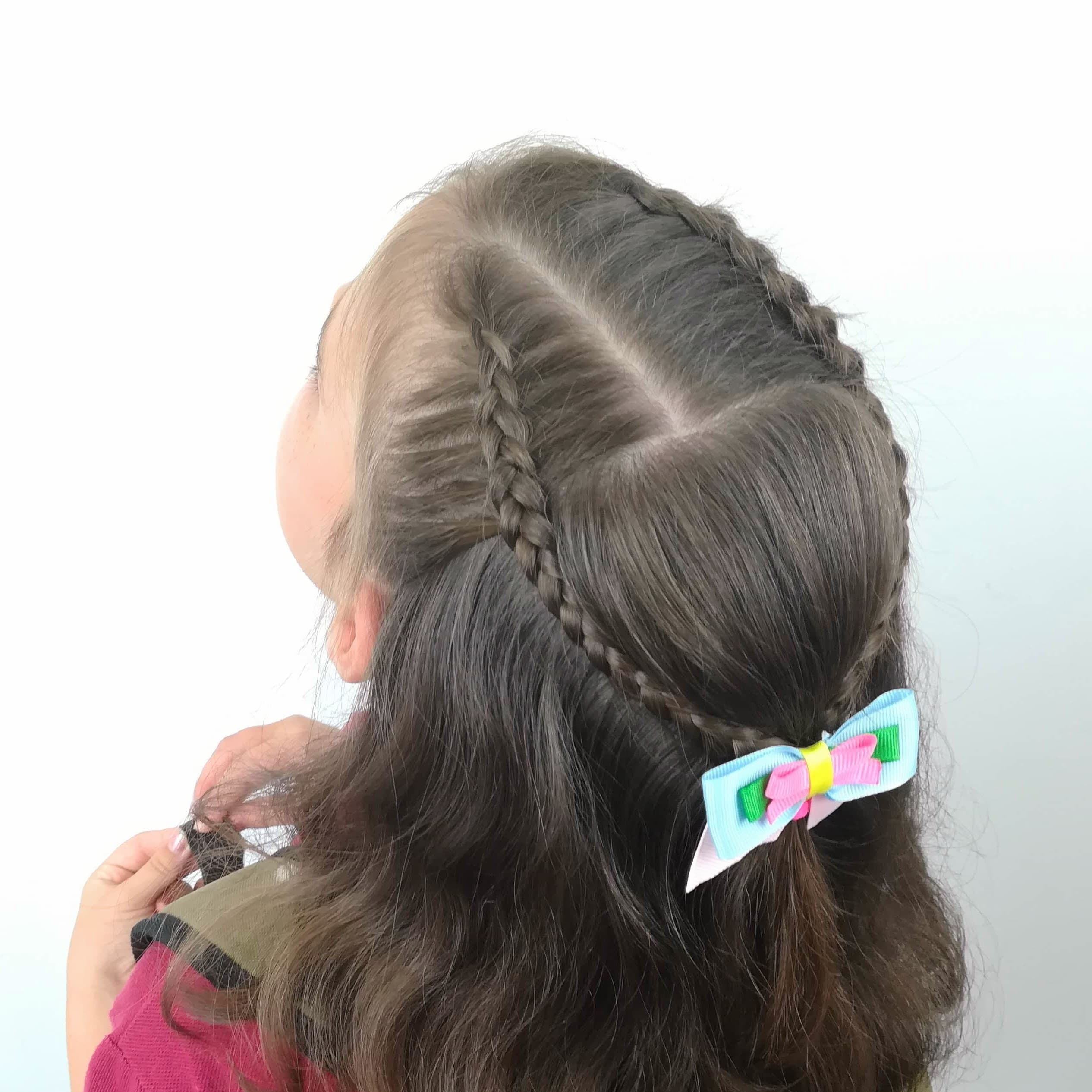 Peinado con trenzas para la vuelta al cole, fácil y bonito