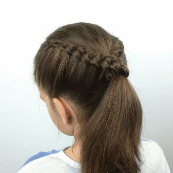 Trenzas holandesas cruzadas, un peinado muy otoñal