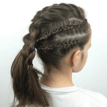 Peinado rockero para niñas, un estilo con mucha marcha