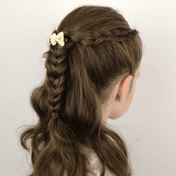 Peinado para tu niña fácil de realizar con trenza holandesa