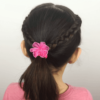 Peinado fácil y rápido para niñas, pelo fino y media melena