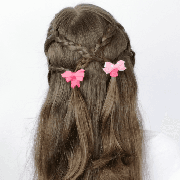 Trenzas cruzadas, qué sencillo de hacer y qué lindo queda
