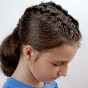 Peinado en zig zag para niñas, fácil y rápido de realizar
