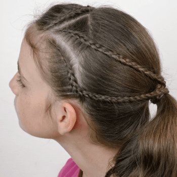 Trenza de diadema para niñas, cómodo, práctico y fácil