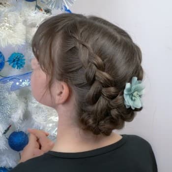 Peinado de fiesta para niñas, fácil, rápido y elegante