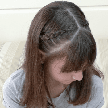Peinado súper fácil y súper bonito con trenzas para niñas