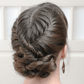 Recogido con Trenza Espiga