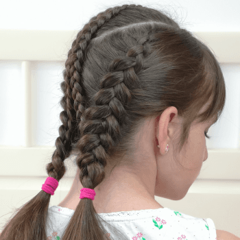 Trenzas Holandesas con Volumen y con detalle central