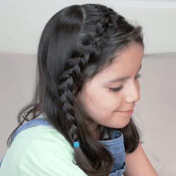 Trenza postiza, dos estilos diferentes en un solo peinado
