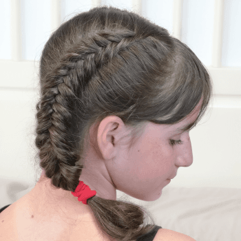 Doble trenza de pescado invertida, a petición tuya