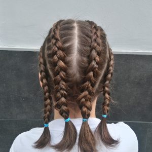 trenzas africanas en relieve