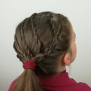 Trenza espiga alimentada por trenza de rulo