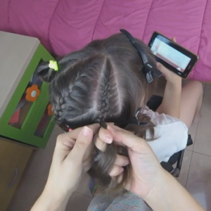 trenza triángulo