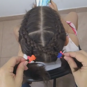 trenzas cruzadas
