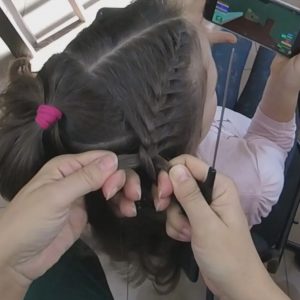 trenza francesa superior