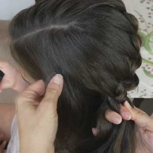 trenza lateral francesa