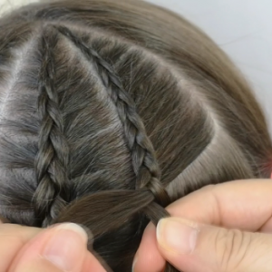 trenza de encaje