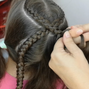trenza cruzadas