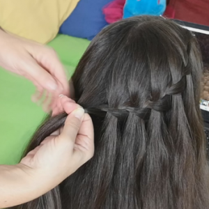 trenza en cascada
