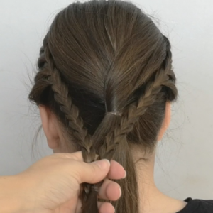 trenza francesa encaje