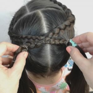 trenzas cruzadas