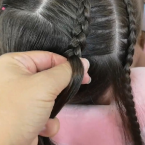 trenzas cosidas