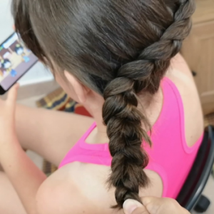 trenza en relieve